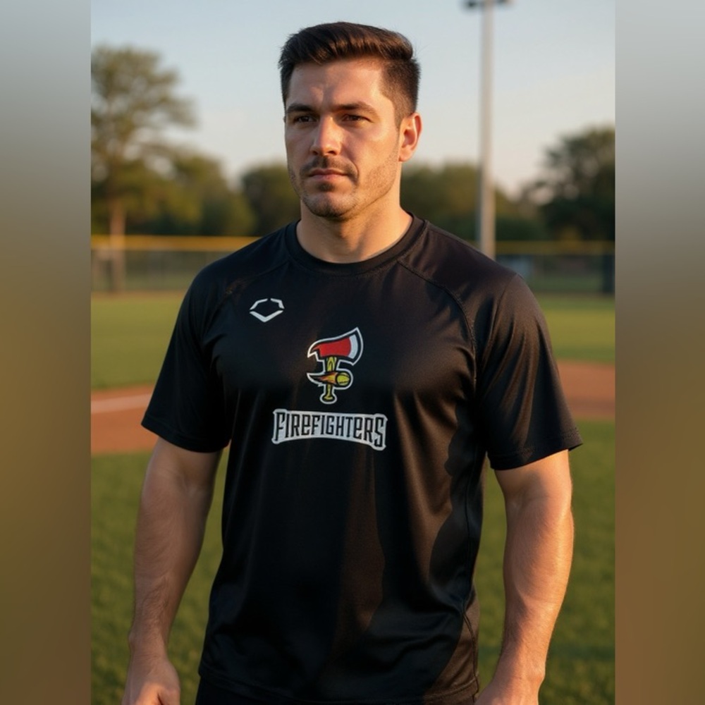 Black Firefighters EvoShield T-Shirt